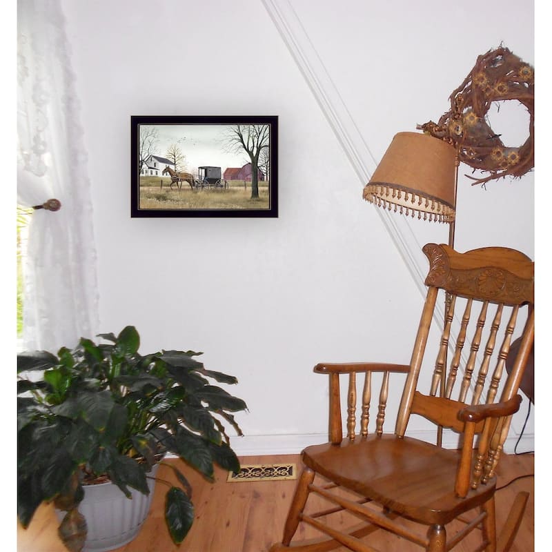 TrendyDecor4U Contemporary "Goin' to Market" Framed Print Wall Art by Billy Jacobs