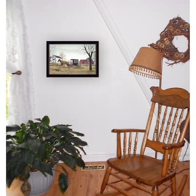 TrendyDecor4U Contemporary "Goin' to Market" Framed Print Wall Art by Billy Jacobs