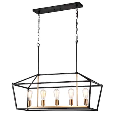 5-light Linear Island Fixture