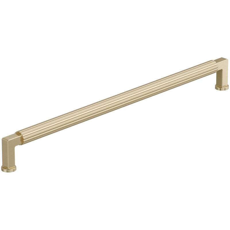 Amerock BP37649 Ballard 12-5/8" Center to Center Fluted Handle Cabinet - Golden Champagne