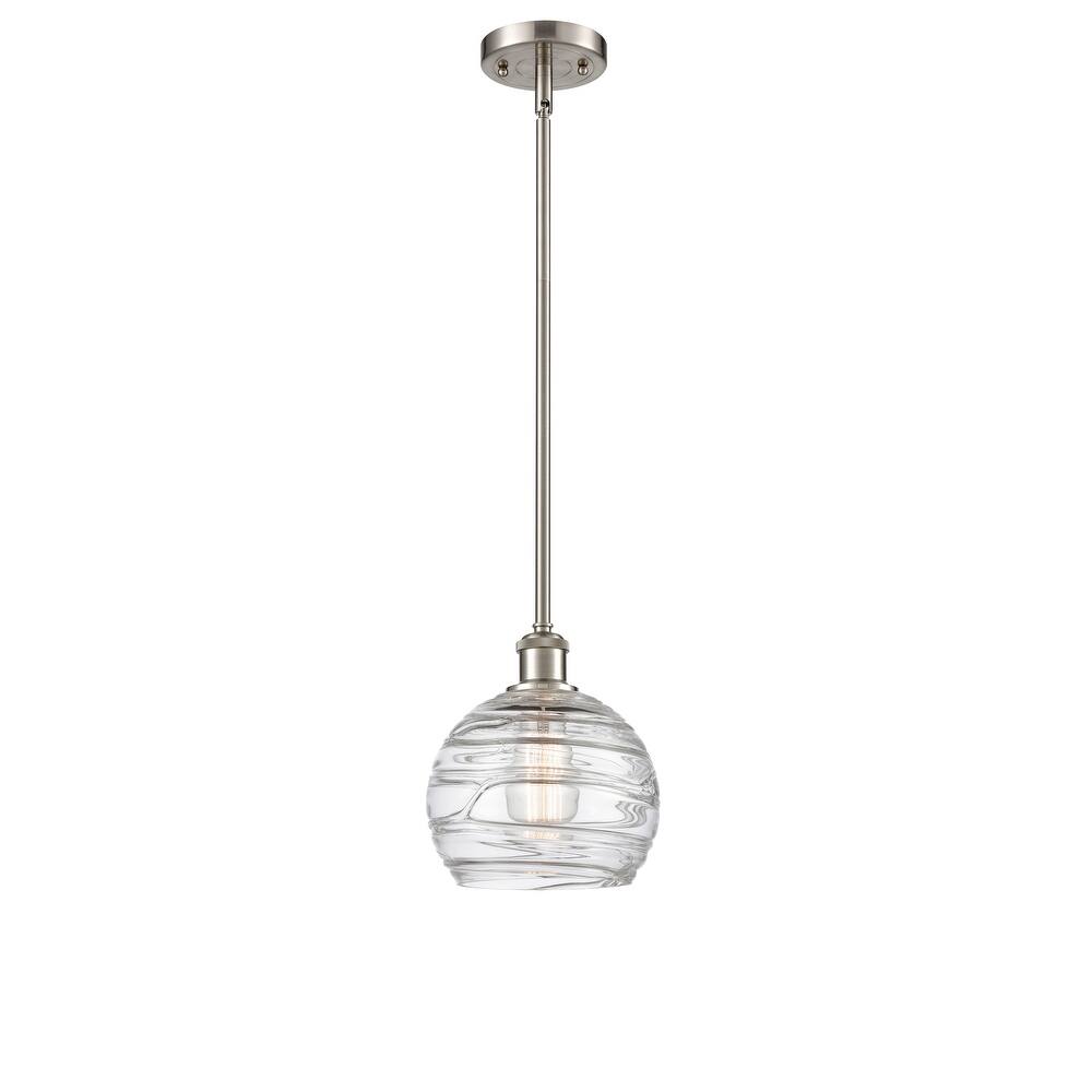 Innovations Lighting Athens Deco Swirl - 1 Light 8" Stem Hung Mini Pendant