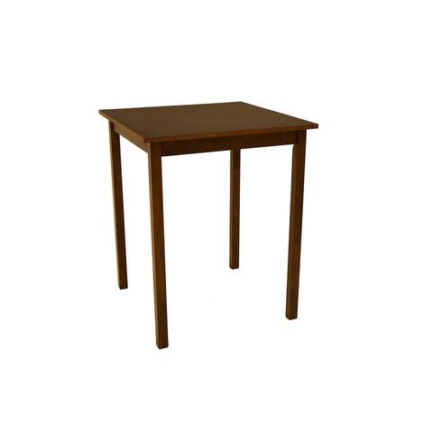 Zenvida Mid Century Counter Height Dining Table, Square Solid Wood
