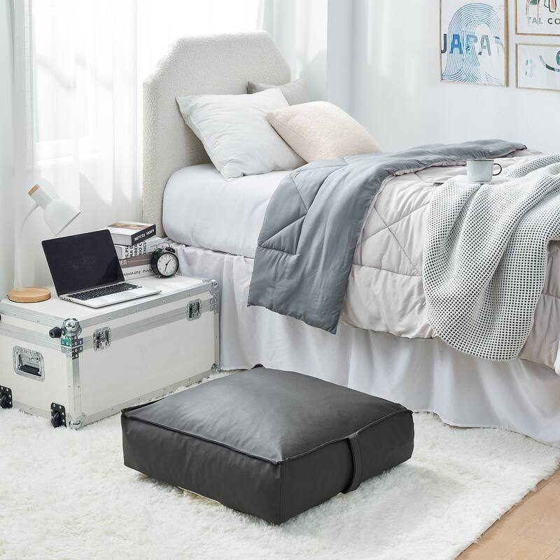 Rainha® College Cushion Floor Pillow by DormCo - Moss Gray
