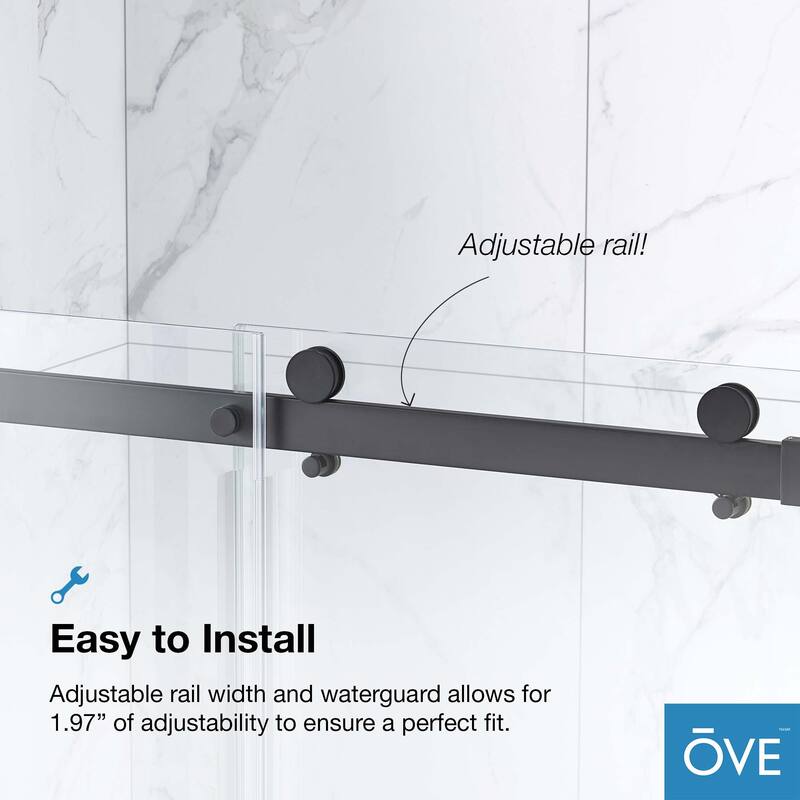 OVE Decors Bel Soft-Close Frameless Sliding Soft Close Shower Door