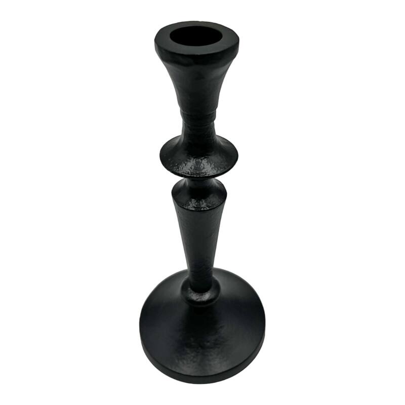 8 Inch Decorative Handmade Aluminum Artistic Candle holder Set of 2 - 3.5 x 3.5 x 8 in