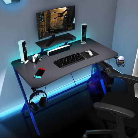 Deilaly Gaming Desk Computer Table Home Workstation