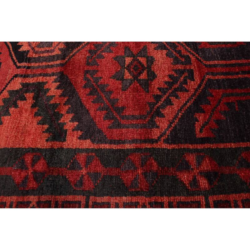 ECARPETGALLERY Hand-knotted Melis Vintage Red Wool Rug - 5'1 x 6'11
