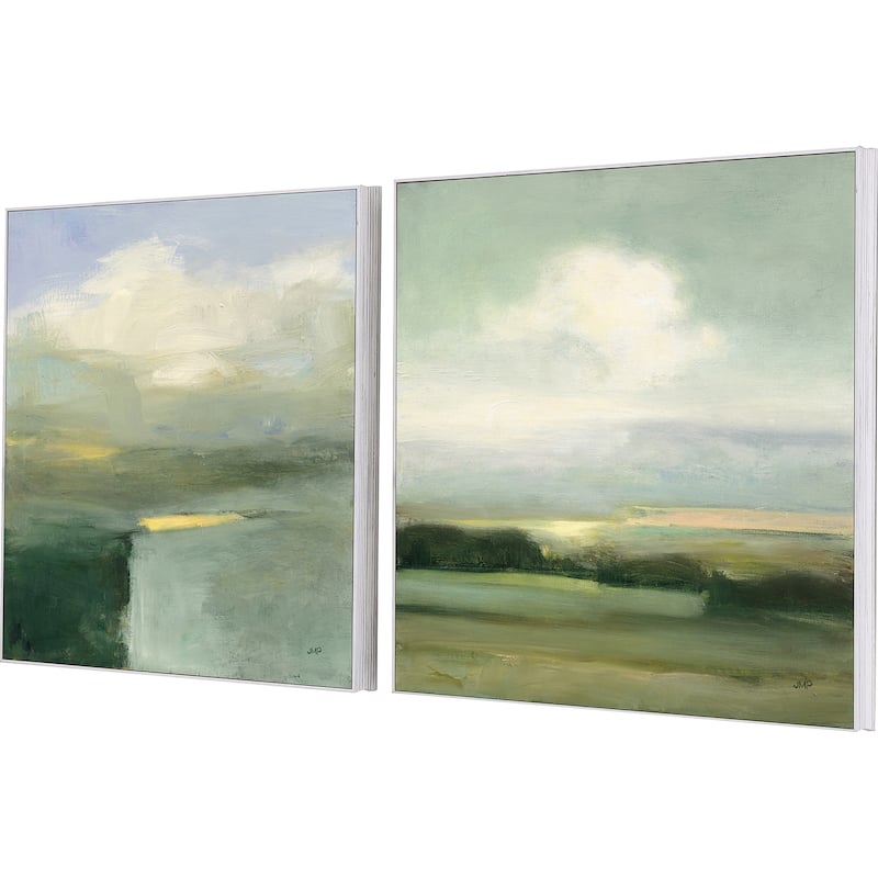 View S/2 Framed Art Giclee - No Glass - Green