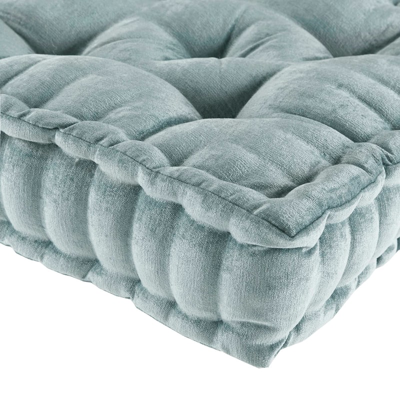 Intelligent Designs Charvi Poly Chenille Square Floor Pillow Cushion