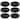 Majestic gifts Inc. Glass Charger-Plates - Black-12.5" Diameter - Set/6 - 12.5"