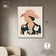preview thumbnail 5 of 5, Woman in the Pink Hat Canvas by Art Remedy