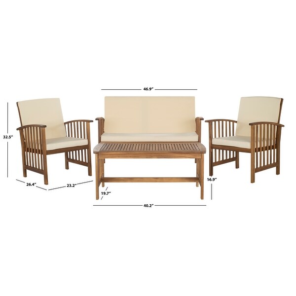 Safavieh Outdoor Living Rocklin 4-piece Outdoor Set