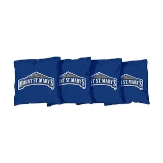 Mount St. Marys Mountaineers Blue Cornhole Bags