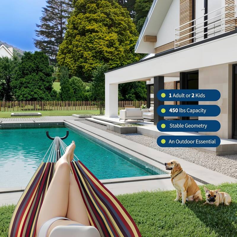 Hammock with Stand for Outside,Outdoor Portable Hammock with Waterproof Carry Bag