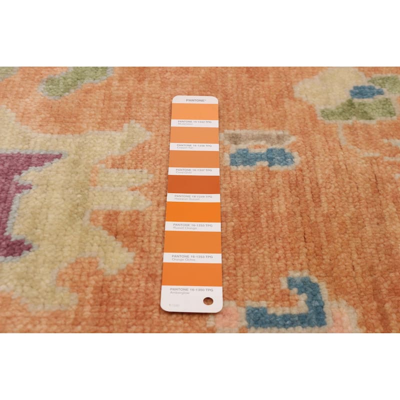 ECARPETGALLERY Hand-knotted Modern Oushak Copper Wool Rug - 7'10 x 9'10