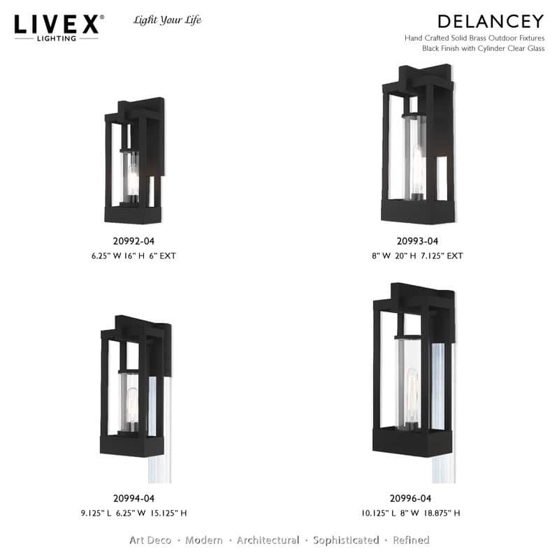 Livex Lighting 1-Light Outdoor Wall Lantern, 20992