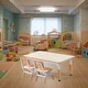 preview thumbnail 18 of 18, YUKOOL Kids Study Table and Chairs Set - Adjustable Height and Stylish Design