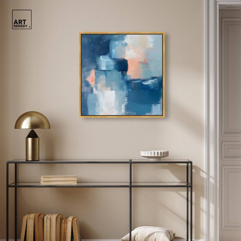 Whispering Blue I Canvas by Art Remedy