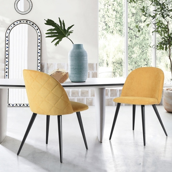 Carson Carrington Mid-Century Modern Velvet Dining Chair Set of 2. Opens flyout.