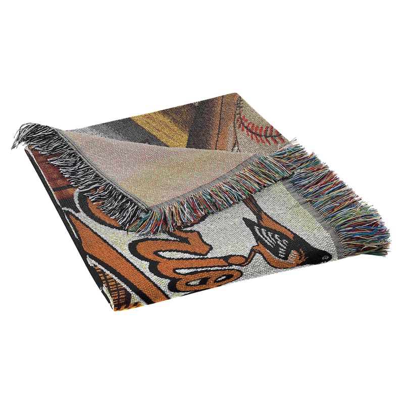 MLB Woven Tapestry Throw Blanket