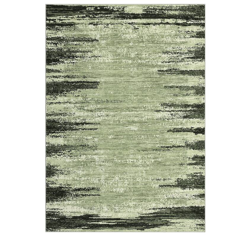 Washable Area Rugs for Living Room Modern Abstract Rug Non Slip Non Shedding Stain Resistant Carpet