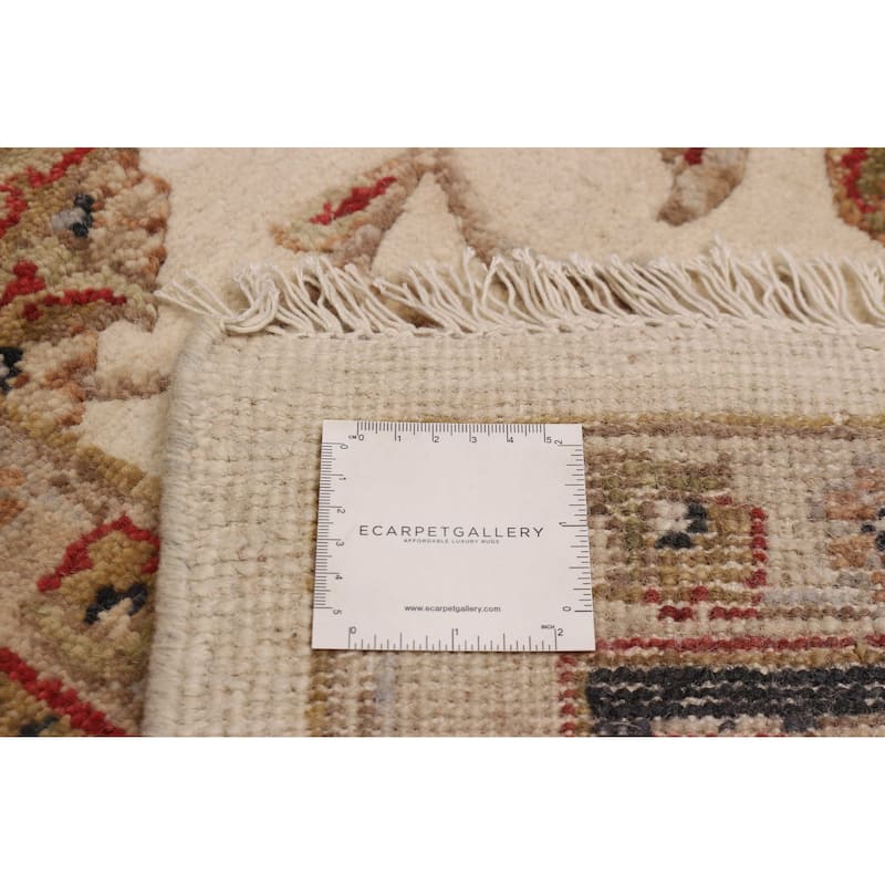 ECARPETGALLERY Hand-knotted Finest Agra Jaipur Cream Wool Rug - 8'0 x 9'9
