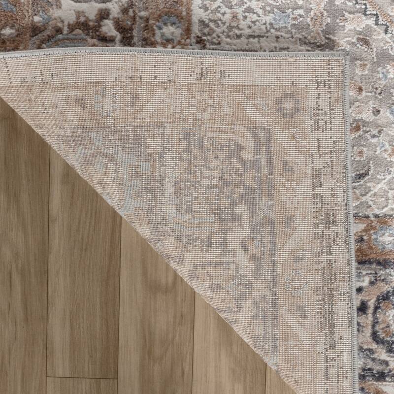 Bigi Distressed Abstract Modern Stain Resistant Woven Area Rug By HomeRoots