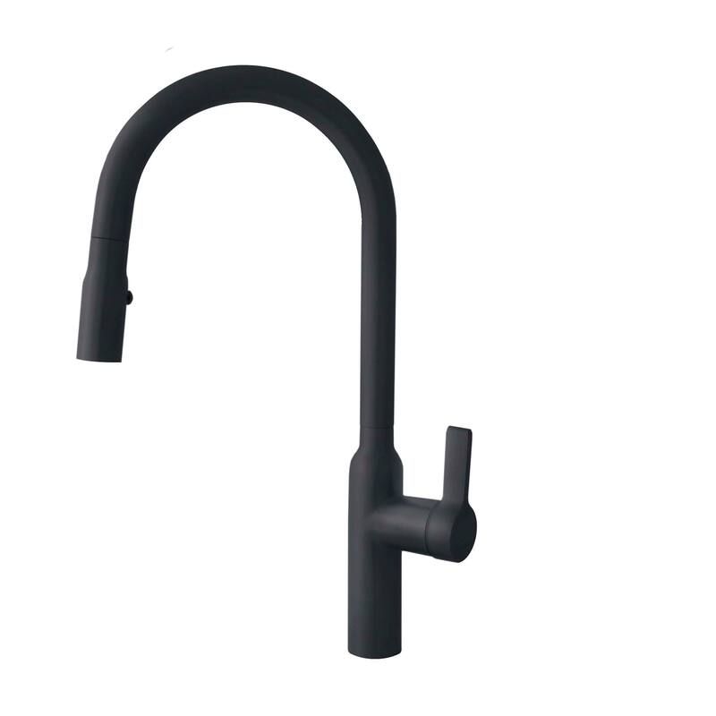 STYLISH Kitchen Sink Faucet Single Handle Pull Down Dual Mode in Stainless Steel