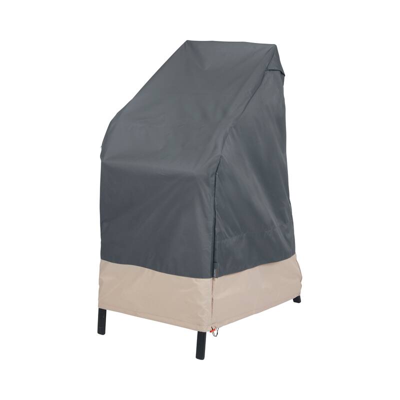 Modern Leisure® Renaissance Ultralite Stackable/High Back Bar Chair Cover, 2-Pack, 27"L x 27"W x 49"H, Gray
