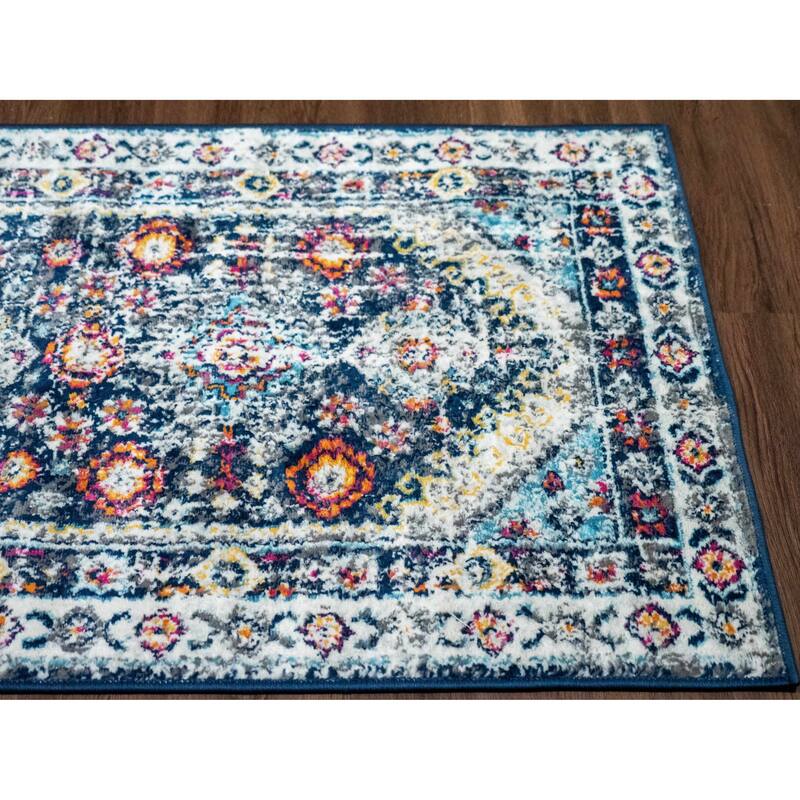 Tigris Barley Bohemian Rustic Vintage Distressed Farmhouse Area Rug
