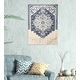preview thumbnail 22 of 20, Boho Floral Woven Wall Hanging with Macrame Fringe