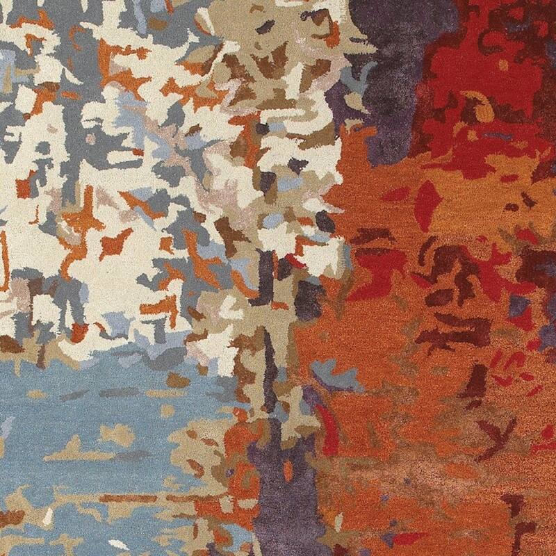 HomeRoots Abstract Industrial Rectangle Area Rug