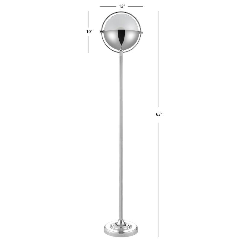 SAFAVIEH Lighting Rensa Orb 63-inch LED Floor Lamp - 12" W x 12" L x 63" H