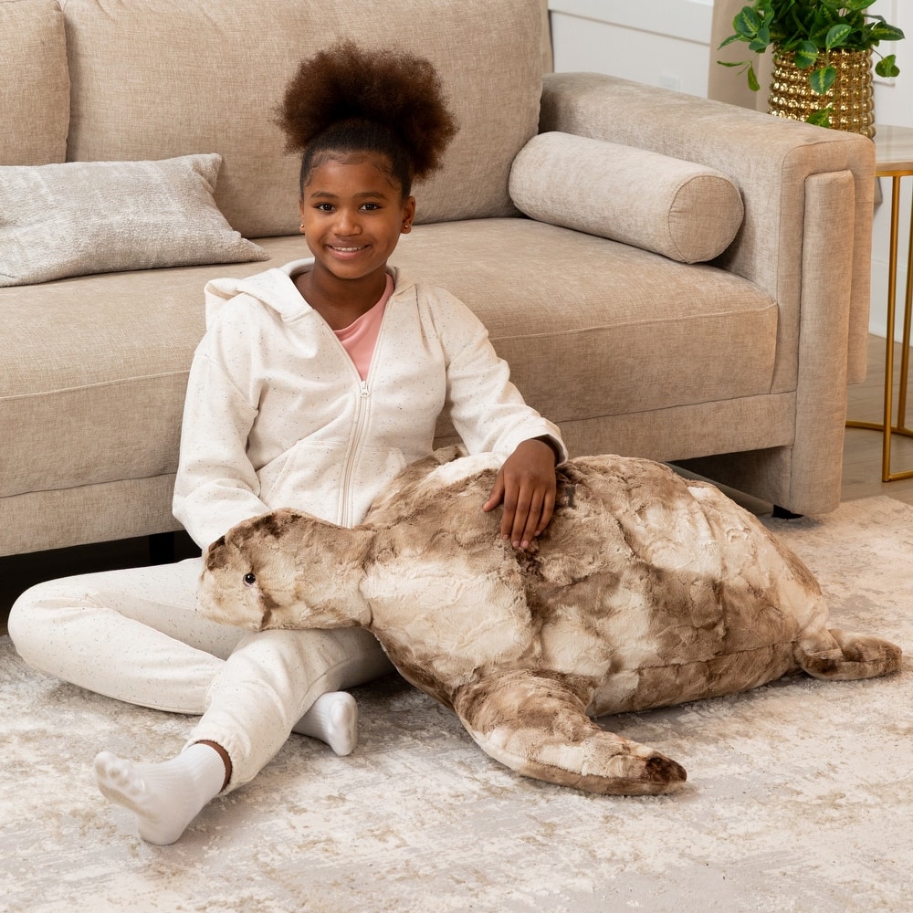 Raven-Symone Shelly the Turtle Sea Buddy Large Kids Stuffed Animal Bean Bag and Pouf