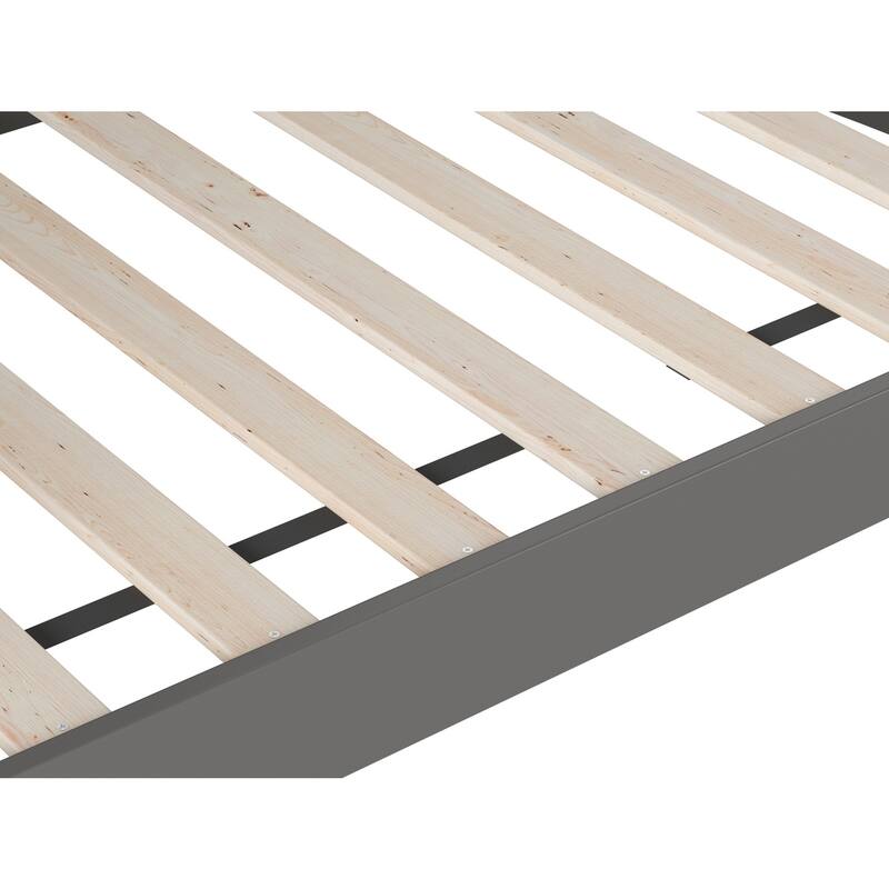 Rustic Grey Daybed - Twin Wood Frame - 78.75" Daybed with Beadboard Design - Cozy Guest Bed