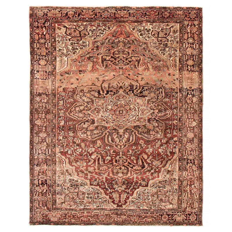 ECARPETGALLERY Hand-knotted Sarabi Copper Wool Rug - 8'9 x 11'2 - Dark Copper - 8'9 x 11'2