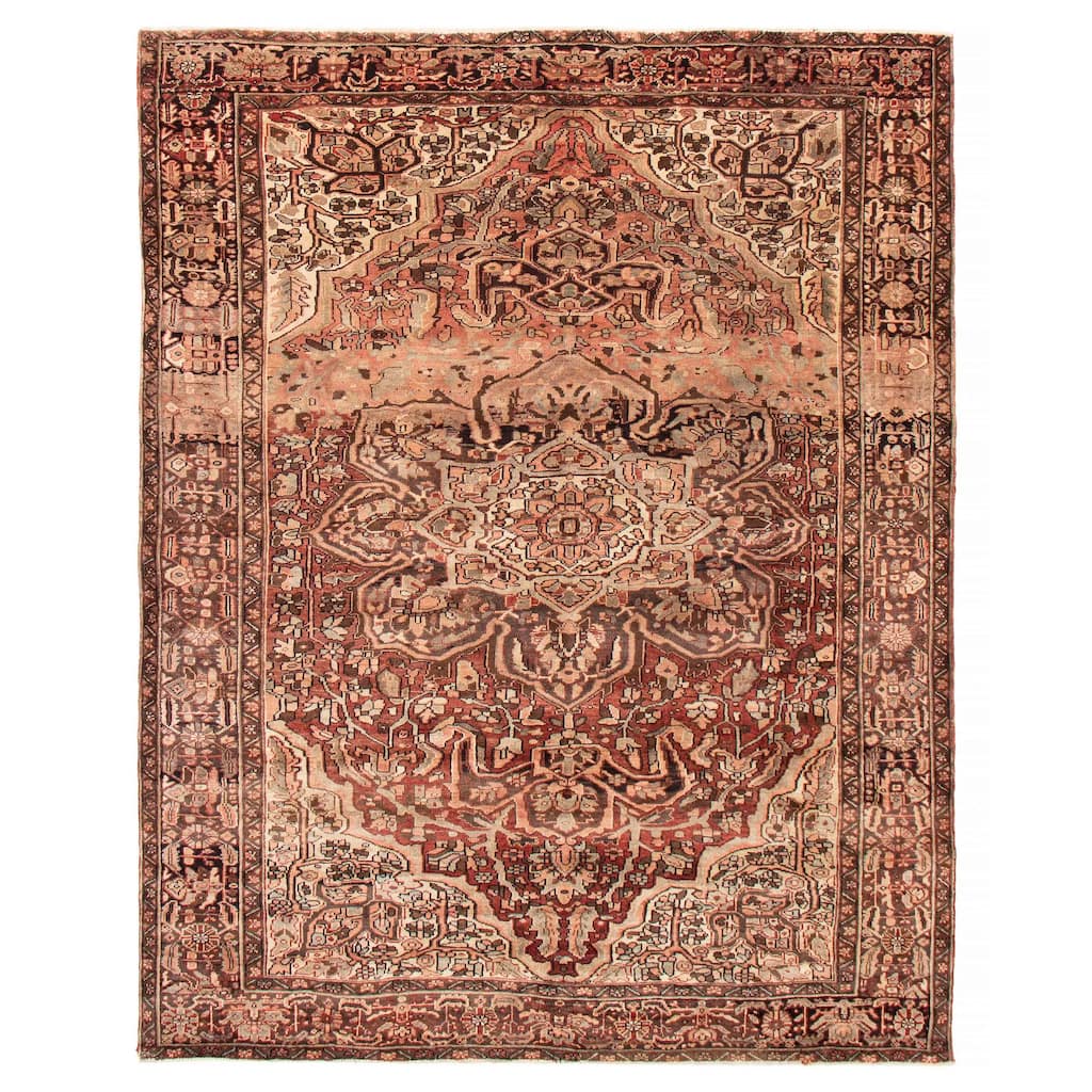 ECARPETGALLERY Hand-knotted Sarabi Copper Wool Rug - 8'9 x 11'2