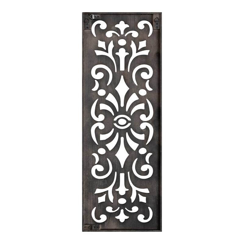 Kate and Laurel Palmares Wood Wall Art Plaque