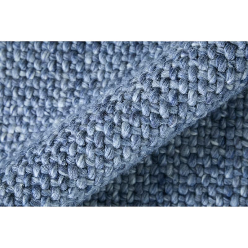 Siona Space Dyed In/Outdoor Flatweave, Dusty Blue, Area Rug