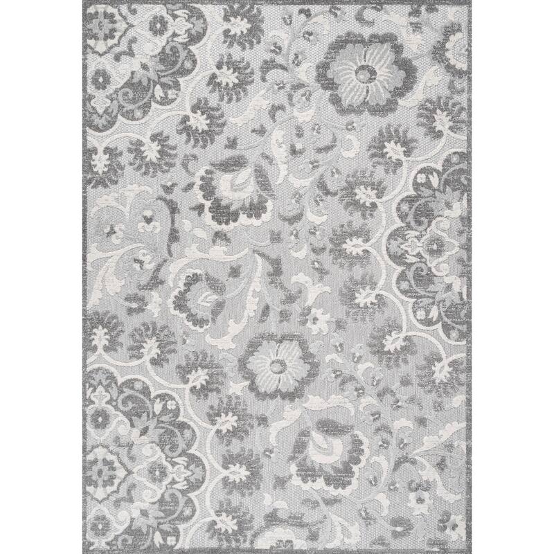 JONATHAN Y Cassis Modern Medallion High-Low Indoor/Outdoor Area Rug - 8 X 10