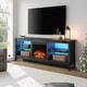 preview thumbnail 38 of 43, Wood Fireplace TV Stand for 75 Inch TV Entertainment Center, 70 Inch