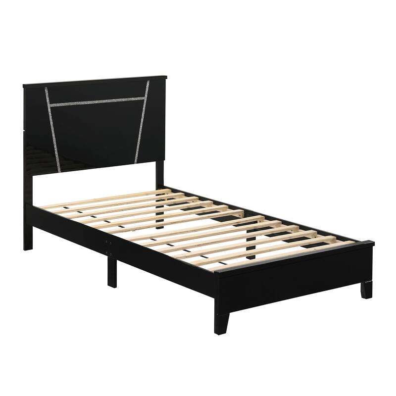 Larking Contemporary Solid Wood Platform Bed by Furniture of America