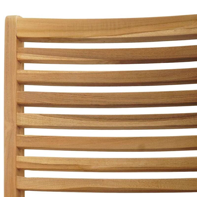 vidaXL Garden Chair Brown 52 x 64.5 x 108 cm Solid teak wood - 20.5 x 25.4 x 42.5 in