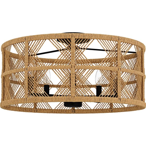 slide 2 of 5, Axford Semi-Flush Mount Black