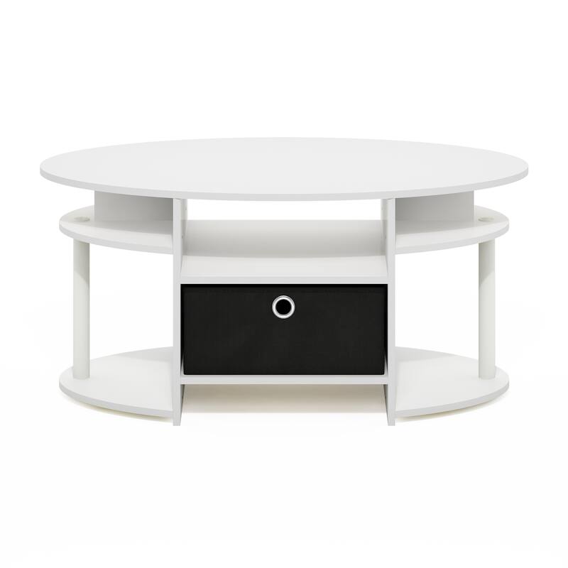 FURINNO JAYA Simple Design Oval Coffee Table