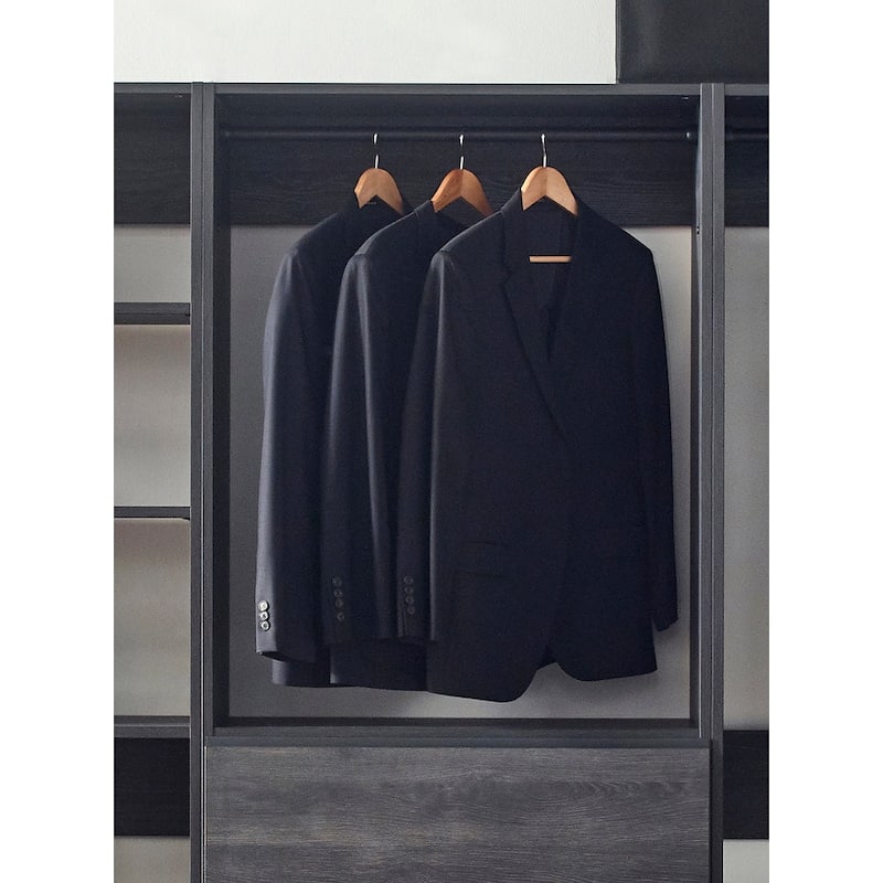 Prosper Gray Freestanding Walk in Wood Closet System