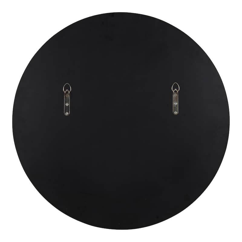 Kate and Laurel Gwendolyn Round Beaded Accent Wall Mirror