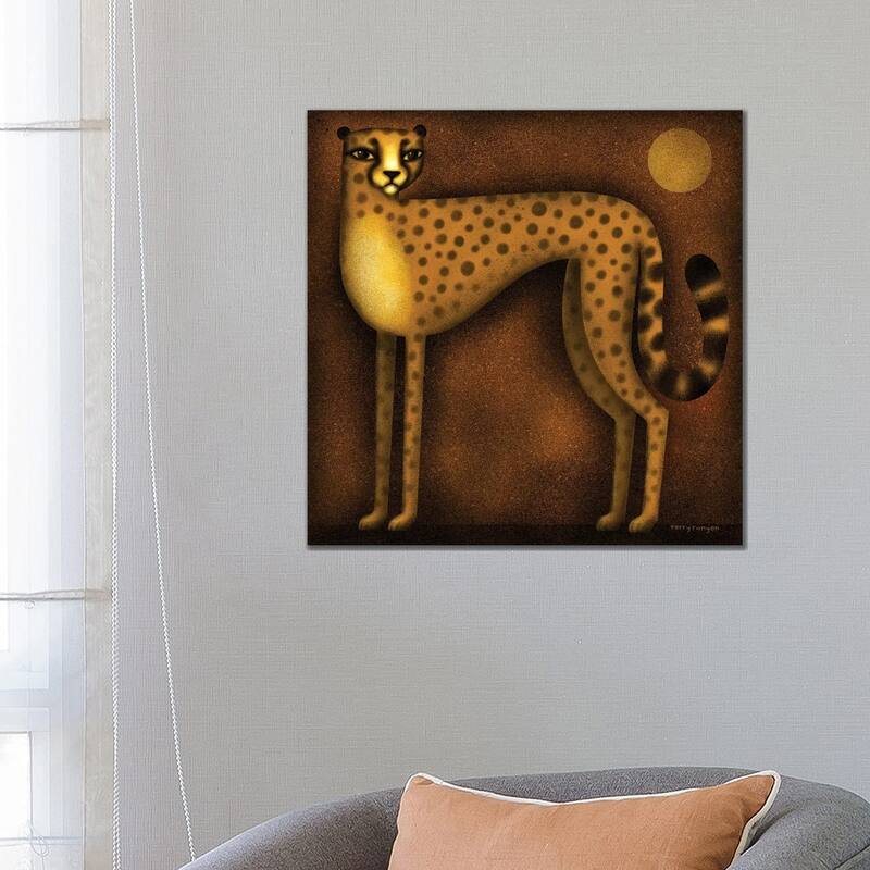 iCanvas "Night Cheetah" by Terry Runyan Canvas Print - 26x26x1.5
