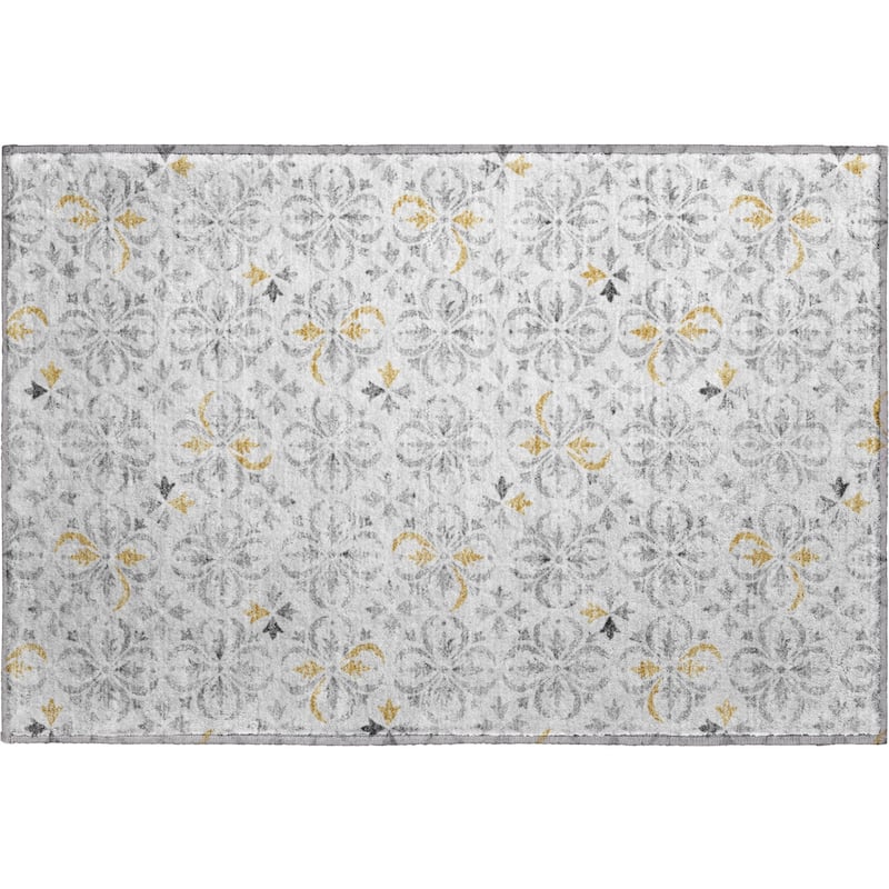 Premium Washable Super Soft Transitional Medallions Mayfield Rug