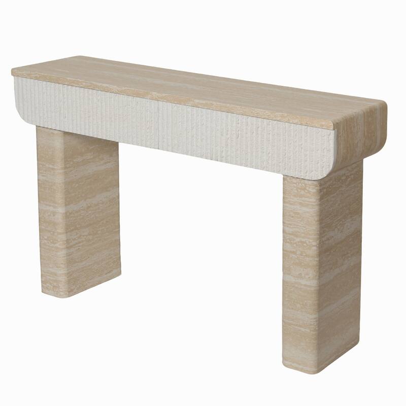 Entryway Table, Two Hidden Handle Drawers, Console Table,Easy Assembly, for Entrance & Dinning Room & Living Room & Hallway